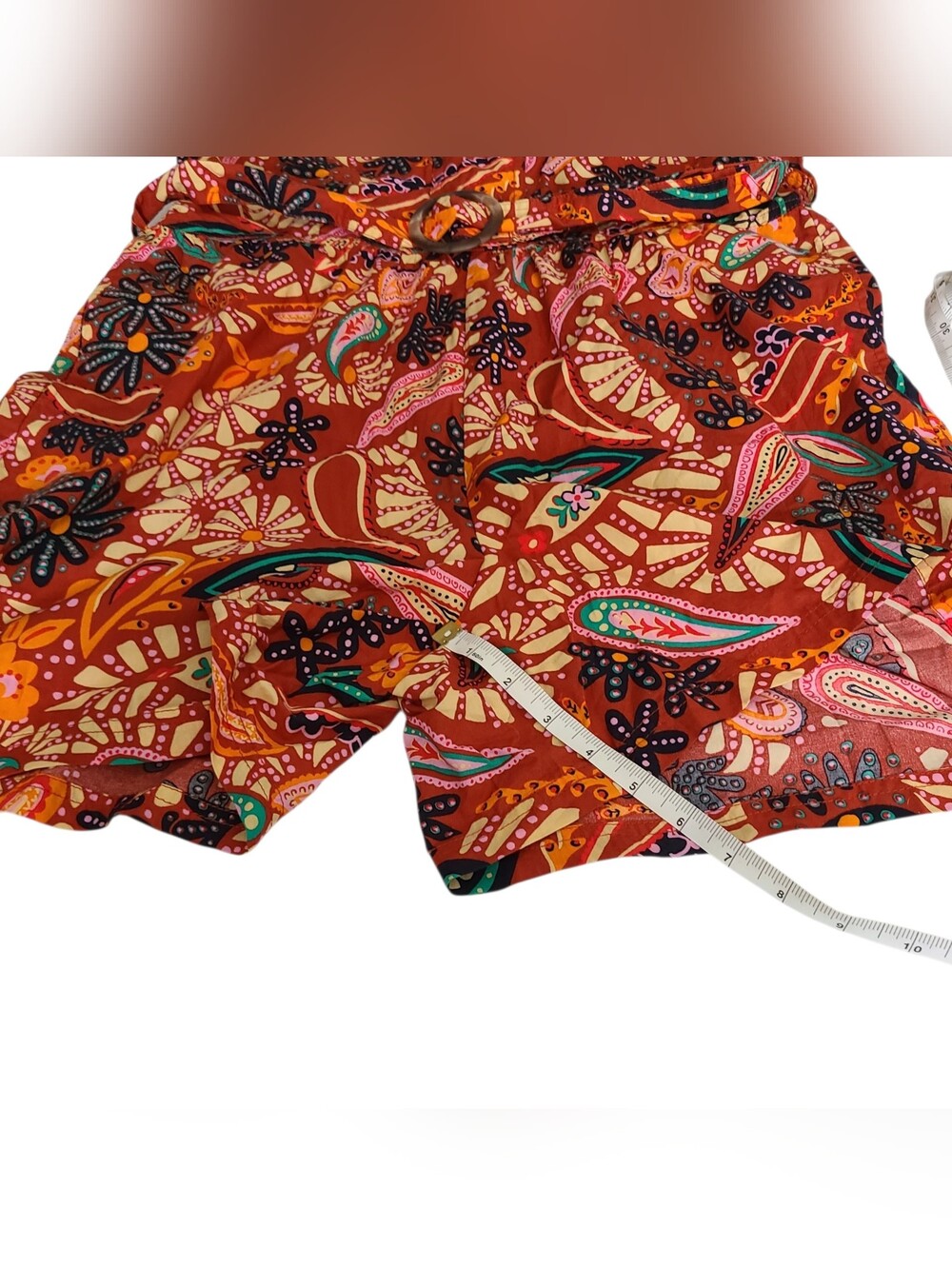 RACHEL ZOE | MULTI-COLOR BELTED ROMPER | SIZE LARGE - Picture 9 of 16